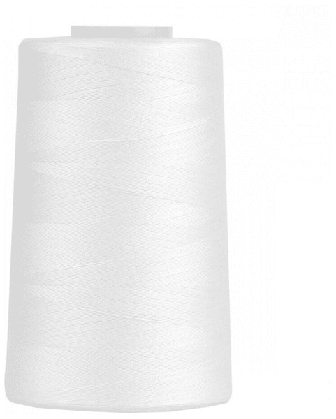 Нитки Sewing Thread 40/2 5000 ярд. цвет - белый 100% п/э в Кашине