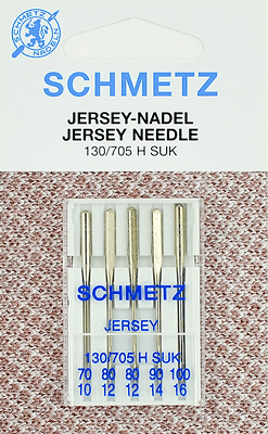 Иглы Schmetz джерси 130/705 H SUK (70x1, 80x2, 90x1, 100x1) 5 шт в Кашине